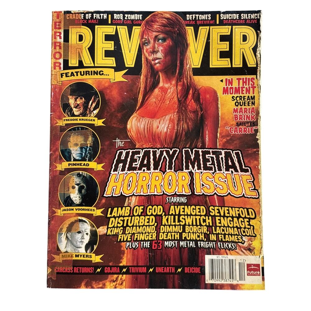 Revolver 75 Sept 2008 Heavy Metal Horror Issue w/ suicide silence poster